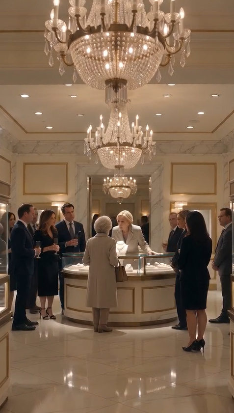 "THEY MOCKED THE POOR OLD WOMAN IN THE LUXURY JEWELRY STORE… UNTIL SHE WHISPERED ONE NAME THAT MADE EVERY BILLIONAIRE GO PALE!"