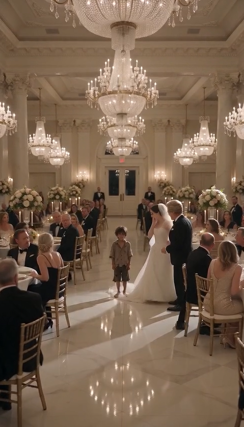 💍 "The Wedding Stopped When a Barefoot Boy Whispered, 'Mom... You Forgot Dad's Ring.' No One Was Ready for What Happened Next."
