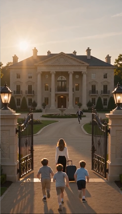 THE BILLIONAIRE CALLED HER A THIEF AND THREW HER INTO THE STREET… TEN MINUTES LATER HIS THREE SONS WERE RUNNING THROUGH TRAFFIC COVERED IN BLOOD, SCREAMING HER NAME.
