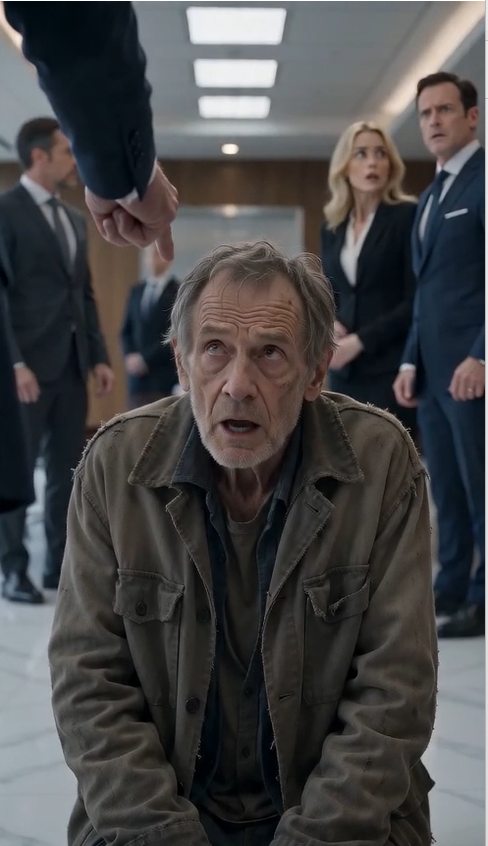 "THE CEO FORCED A HOMELESS OLD MAN TO KNEEL... Then He Opened One Letter That Destroyed Everyone in the Room."