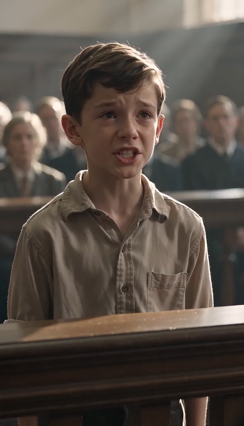 "THE LITTLE BOY POINTED AT THE JUDGE—AND HIS NEXT WORDS SHATTERED THE ENTIRE COURTROOM!" Everyone Thought He Was Just a Scared Child... Until He Exposed a Secret That Powerful People Had Buried for Years.