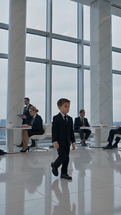 🔥 The 7-Year-Old Boy Walked Into a Billionaire's Lobby With a Bag of Cash… Then Whispered 8 Words That Froze the Entire Building