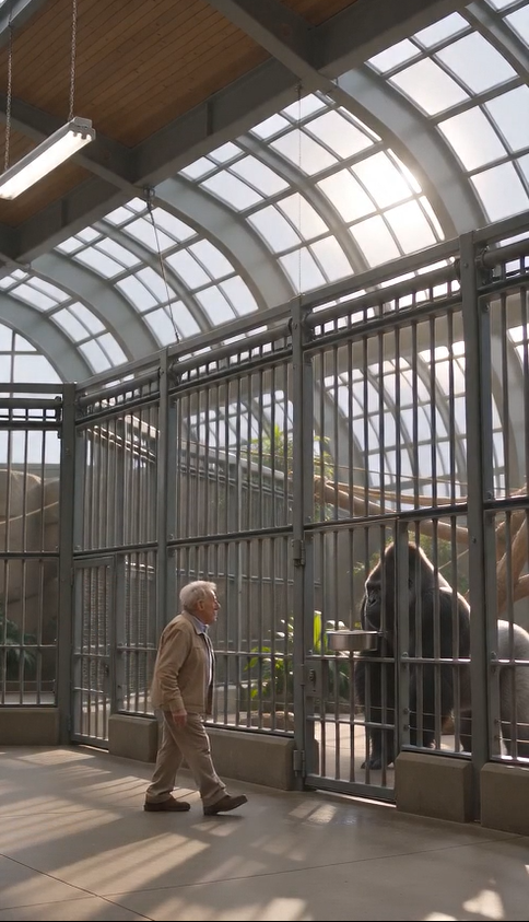"After 8 Years Apart, a Gorilla Refused to Let His Rescuer Come Closer... Seconds Later, the Terrifying Truth Behind the Locked Door Left Everyone Frozen!"