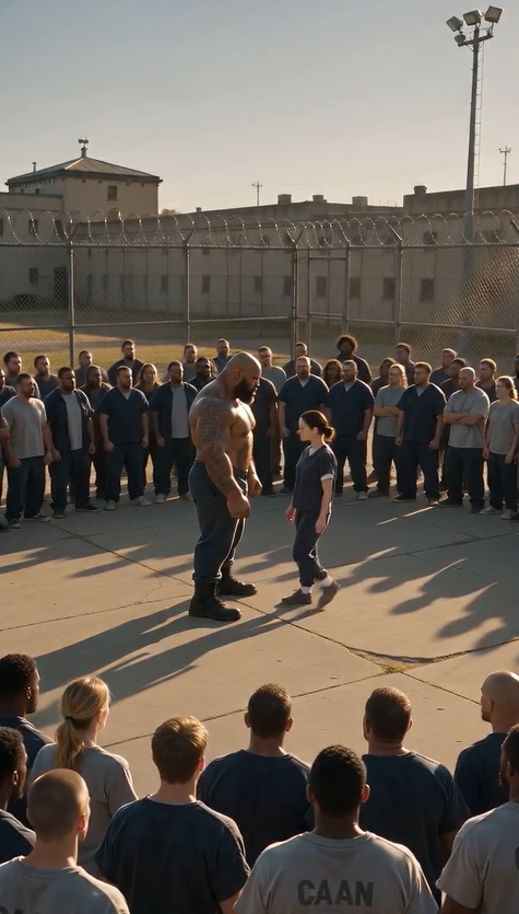 🔥 "The Entire Prison Laughed When the Tiny Female Inmate Challenged the Monster… Until They Learned Why She Wanted Him to Hit First"