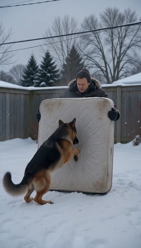 "He Was About to Throw Away an Old Mattress… Then His German Shepherd Started Barking Like It Had Found a Dead Body!"