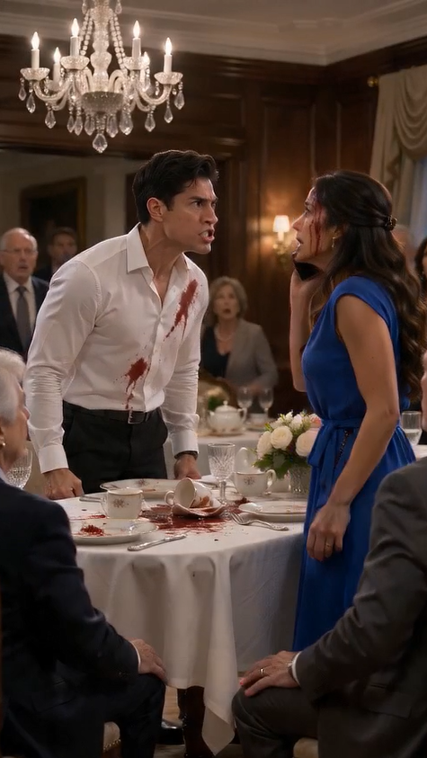 His Wife Stabbed Him at Their Anniversary Dinner… But the Bloodstained Letter in His Hands Made the Entire Ballroom Go Silent