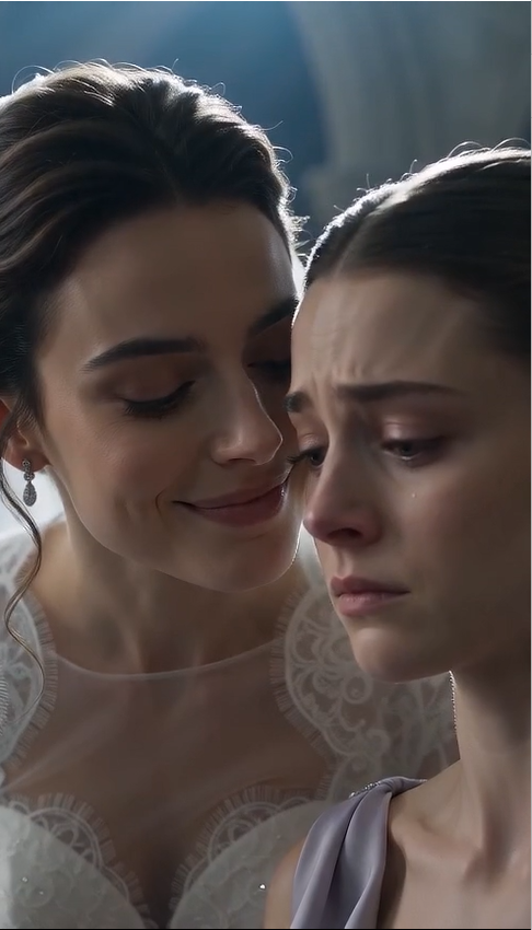 "The Bride Smiled at Her Crying Sister… But When the Truth Came Out, the Entire Church Turned Against Her!"