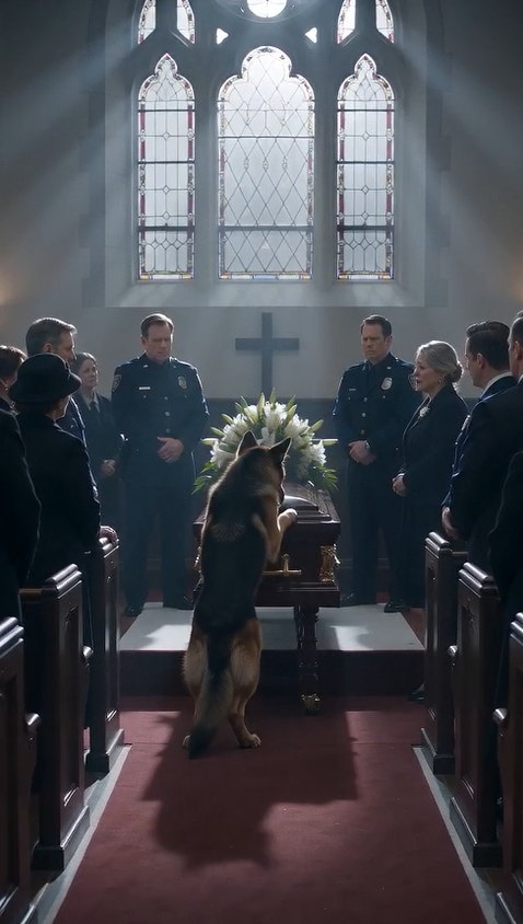 The Police Dog Refused to Leave His Partner's Coffin… Then Everyone Froze When They Realized WHY