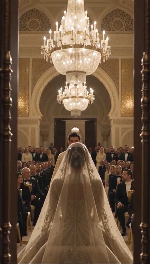 "The Groom Lifted Her Veil... Then Froze in Terror at What He Saw Beneath It — The Entire Cathedral Went Silent!"