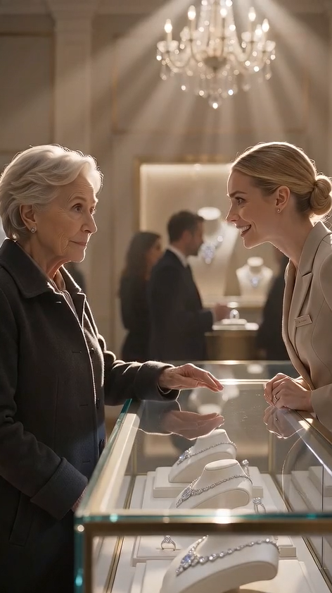 🔥 They Mocked the Elderly Woman for Asking the Price… Until She Whispered One Name That Froze the Entire Luxury Store