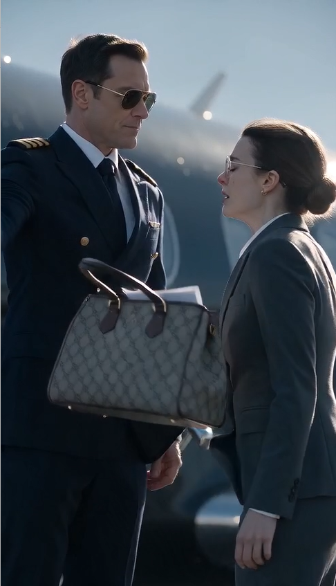 HE THREW HIS OWN MOTHER TO HER KNEES AT THE PRIVATE JET... UNTIL THE PILOT SAID, "WELCOME BACK, MADAM OWNER."