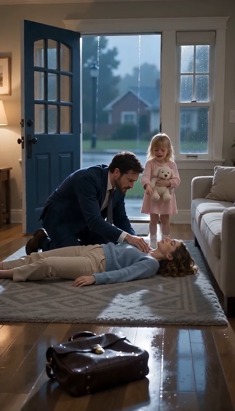 🚨 HE FOUND HIS WIFE COLLAPSED… BUT HIS LITTLE DAUGHTER'S NEXT WORDS EXPOSED A SECRET THAT CHANGED EVERYTHING