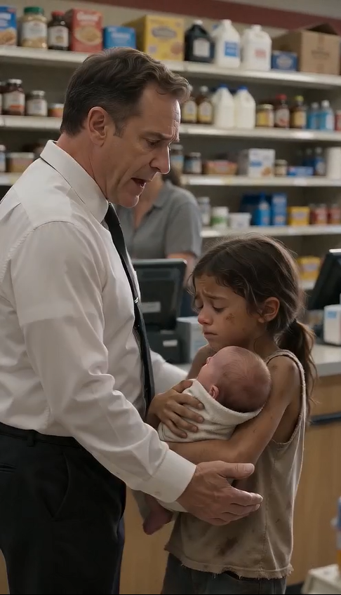 🔥 SHE WALKED INTO THE STORE CARRYING A CRYING BABY... THEN WHISPERED SEVEN WORDS THAT LEFT EVERYONE FROZEN