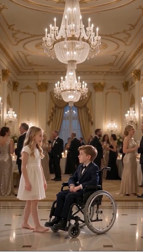 🔥 "THE BOY IN THE WHEELCHAIR STOPPED THE BILLIONAIRES' BALL... THEN EVERY CEO DROPPED TO THEIR KNEES!"