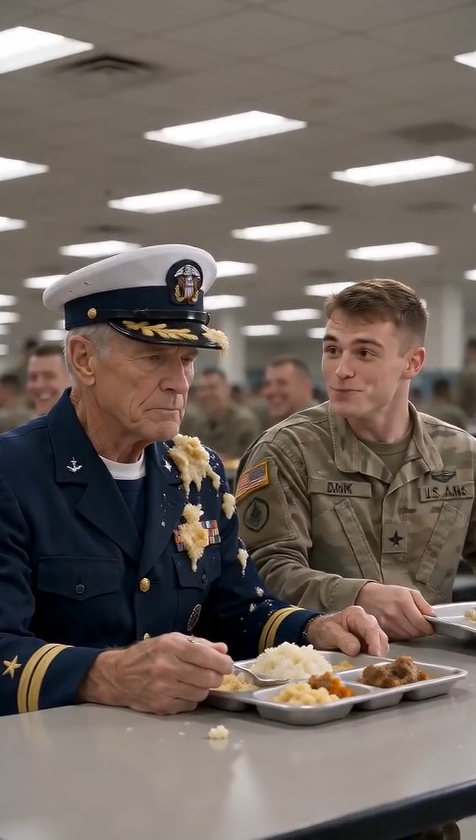 "The Soldier Dumped His Lunch on a Helpless Old Man... Minutes Later, the Entire Military Base Froze When They Learned Who He Really Was!" 😱🔥