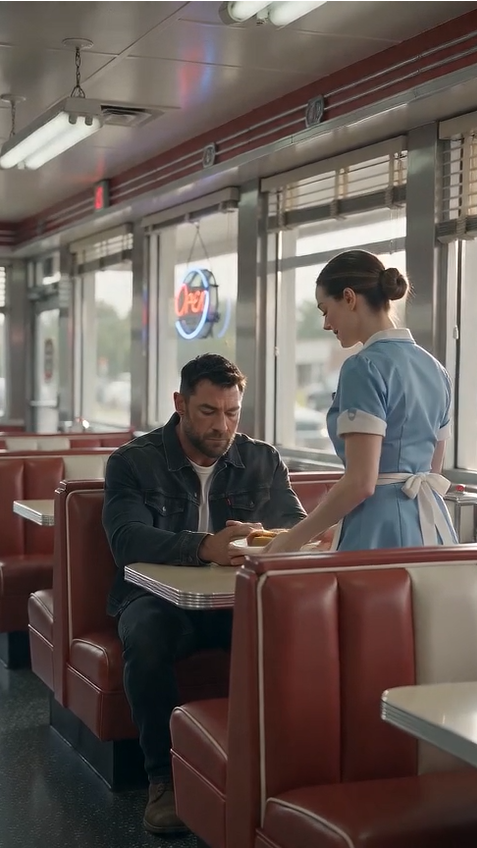 HE WAITED FOR A SIMPLE MEAL… THEN THE WAITRESS CHANGED HIS LIFE FOREVER