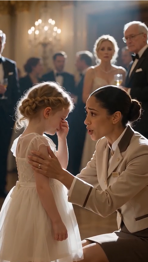 💥 "The Little Girl Whispered Just Three Words at the Billionaire's Gala... and the Entire Ballroom Fell Silent"