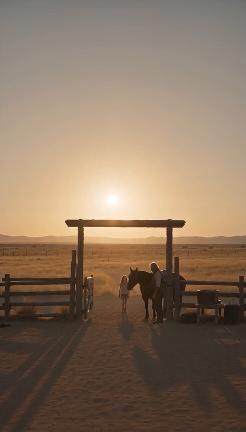 🔥 SHE WAITED AT THE GATE EVERY SUNSET… UNTIL THE COWBOY WHISPERED A SECRET THAT CHANGED HER LIFE FOREVER