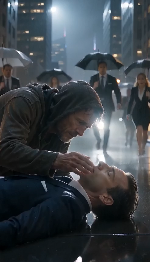 🔥 HE SAVED A BILLIONAIRE IN THE RAIN… THEN ONE SENTENCE CHANGED BOTH THEIR LIVES FOREVER!
