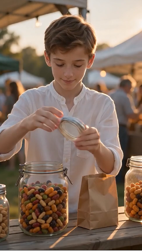 "Everyone Ignored the Boy Selling Candy at the Fair… Until a Billionaire Recognized the Secret Hidden in One Tiny Jar!"