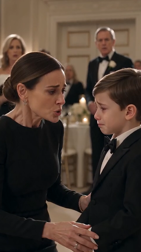 "At His Father's Billionaire Wedding, The Little Boy Whispered Six Words… And Every Guest Froze."