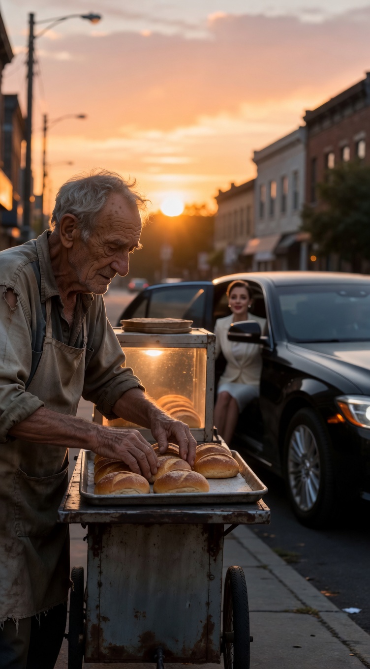 THE BILLIONAIRE’S REVENGE: The Bread Seller’s Suitcase of Cash Triggered a Deadly Family War! You Won’t Believe What’s Hidden Under His Cart!
