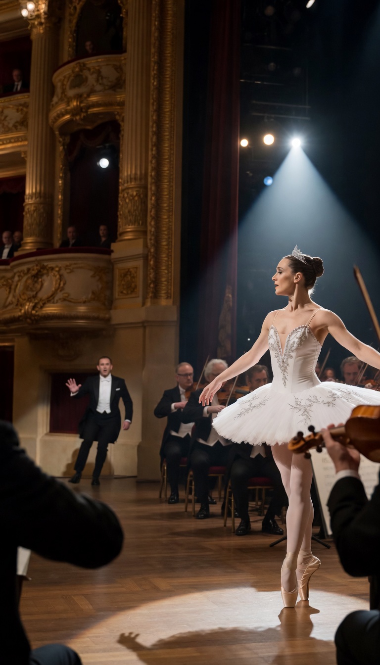 The grand opera house, a palace of gilded velvet and shimmering crystal, did not merely go quiet—it suffocated.