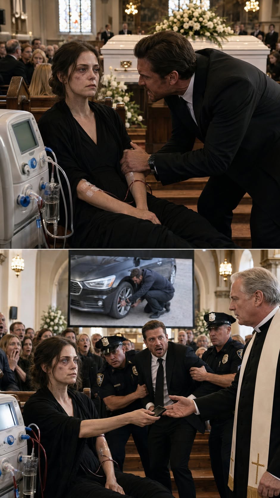 The heavy, suffocating silence of St. Jude’s Cathedral was broken not by a prayer, but by the sharp click of a USB drive entering a media port.