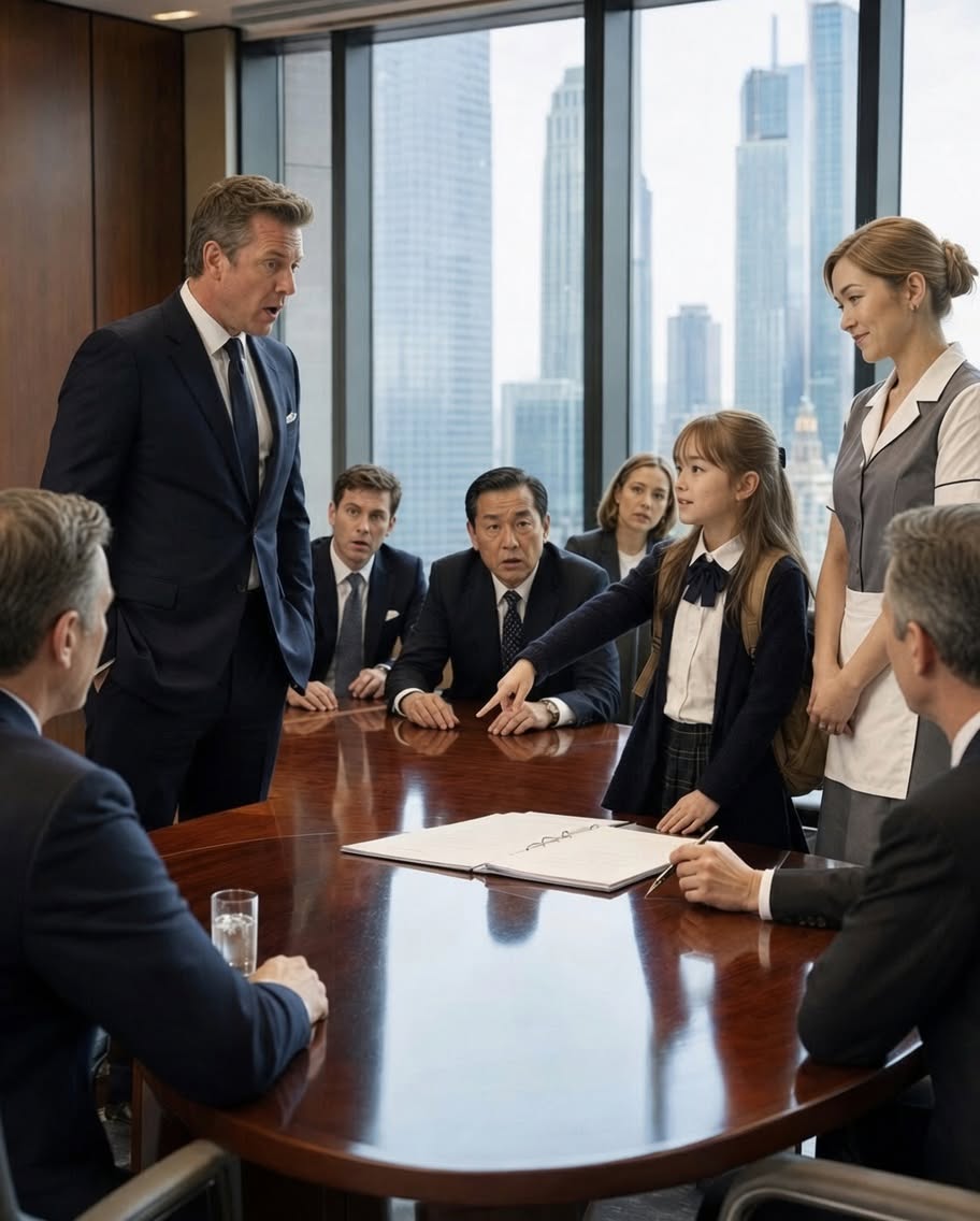 The silence in the boardroom was no longer tense; it was heavy with the weight of exposure. Nathaniel Ashford, a man who had made his fortune by seeing patterns where others saw chaos, stared at the ten-year-old girl in the gray dress.