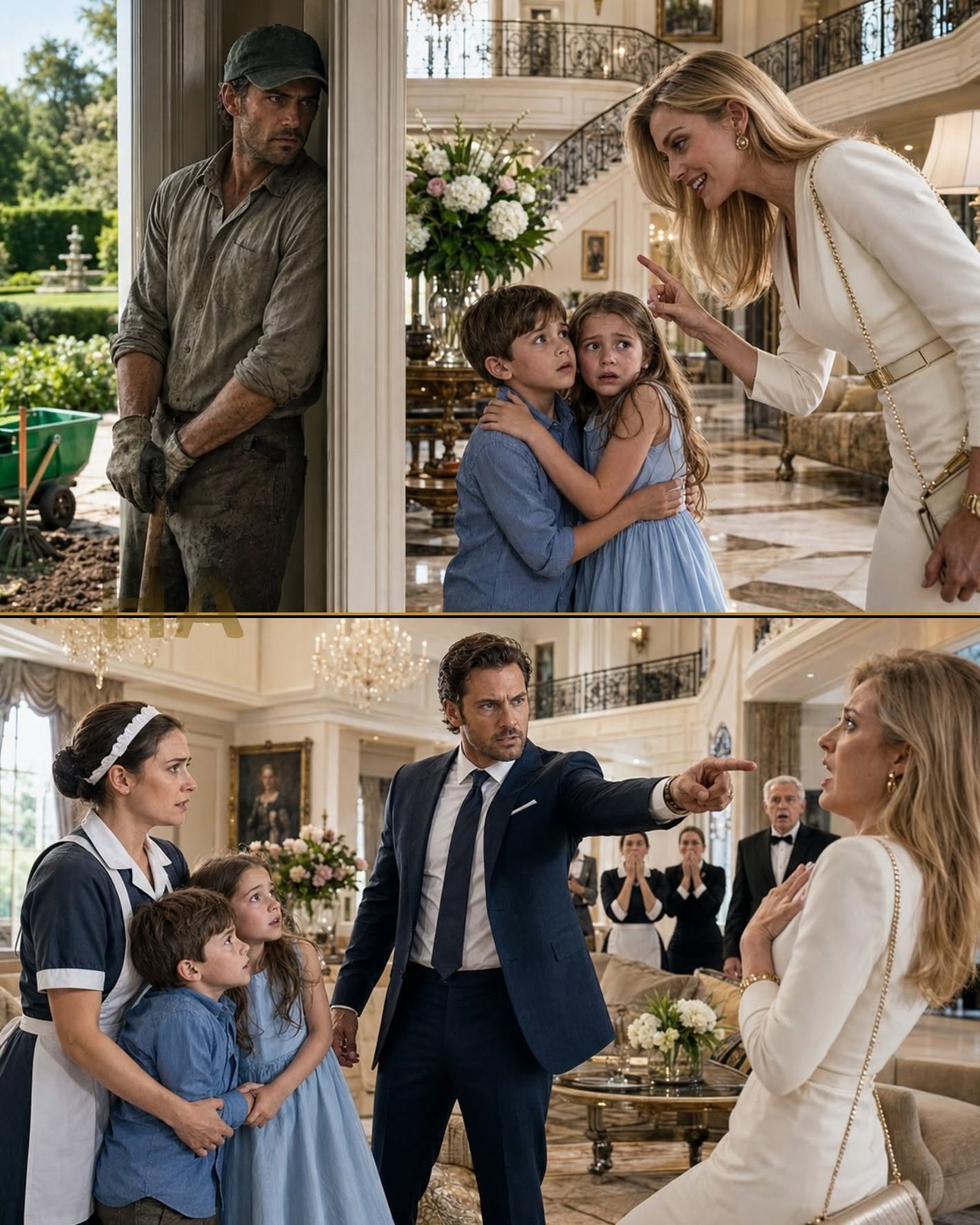 The slap echoed across the sun-drenched marble terrace of the Whitaker estate, scattering the remaining hum of polite brunch conversation into absolute, breathless silence.