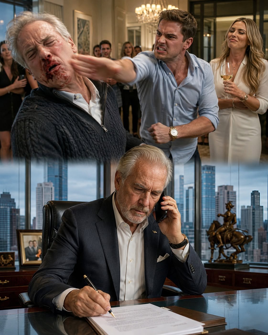 "Dad?" Brandon asked, his voice echoing slightly as if he were pacing the polished marble hallways of his office building downtown. "What the hell is going on at the house?"
