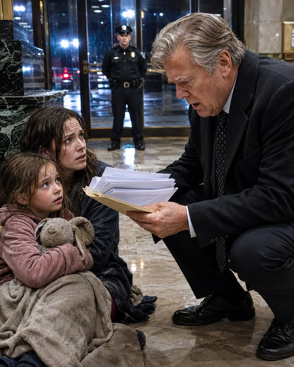🔴 SHE WAS THROWN OUT ON THE STREETS WITH HER 6-YEAR-OLD DAUGHTER. THEY DIDN’T KNOW THE OLD MAN WITH THE CANE WAS THE BANK'S BILLIONAIRE OWNER—AND HE JUST FOUND THE ONE MISTAKE THAT WILL DESTROY THEIR ENTIRE EMPIRE! 💣💥