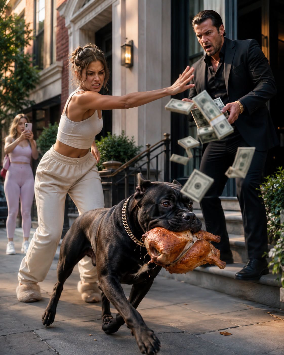 Mila pressed her forehead against the cool, condensation-slicked glass of her kitchen window, watching the magnificent beast execute a flawless, unhurried exit.