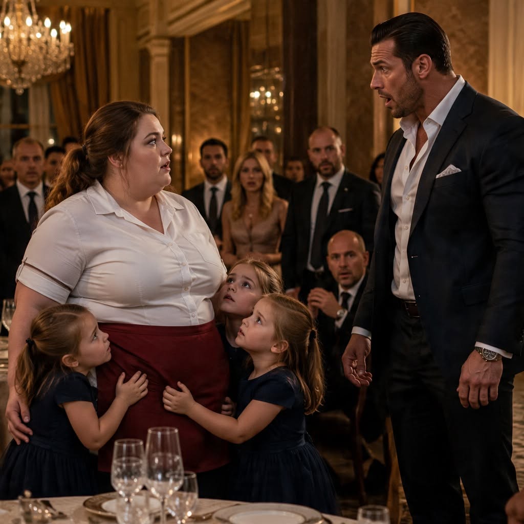 I WAS THE PLUS-SIZE WAITRESS EVERYONE IGNORED—UNTIL A MAFIA DON’S SILENT TRIPLETS CALLED ME MAMA, AND HE ORDERED MY PAST EXPOSED
