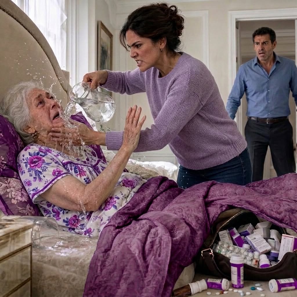 I CAME HOME EARLY AND FOUND MY WIFE POURING COLD WATER OVER MY SICK MOTHER—THEN THE DOCTOR FOUND THE MEDICINE SHE HAD BEEN HIDING