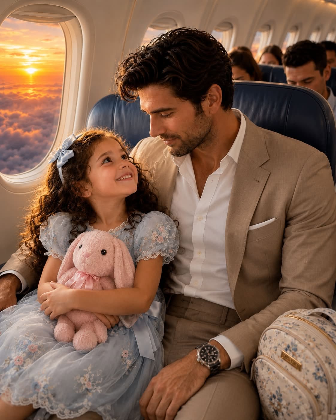 The cabin air in First Class instantly felt thin, suffocating, and icy cold. The steady hum of the Boeing 777 engines faded into a distant roar beneath the violent thrumming of my own heartbeat.