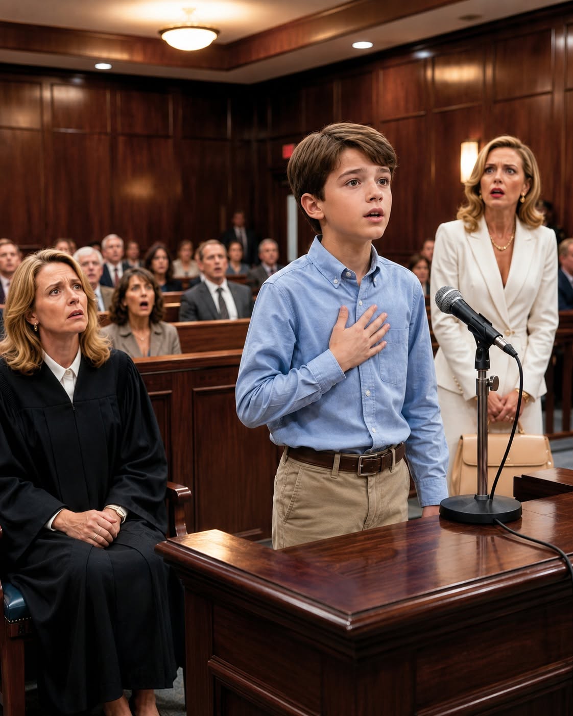 Noah took a deep, deliberate breath. The courtroom was so quiet you could hear the soft hum of the fluorescent lights above. Charlotte Whitman sat at the defense table, framed by her team of high-powered attorneys, a confident, polished smile hovering on her lips. She believed that power, status, and an empire built on billions would easily eclipse a tired nurse’s seventeen years of sacrifice.
