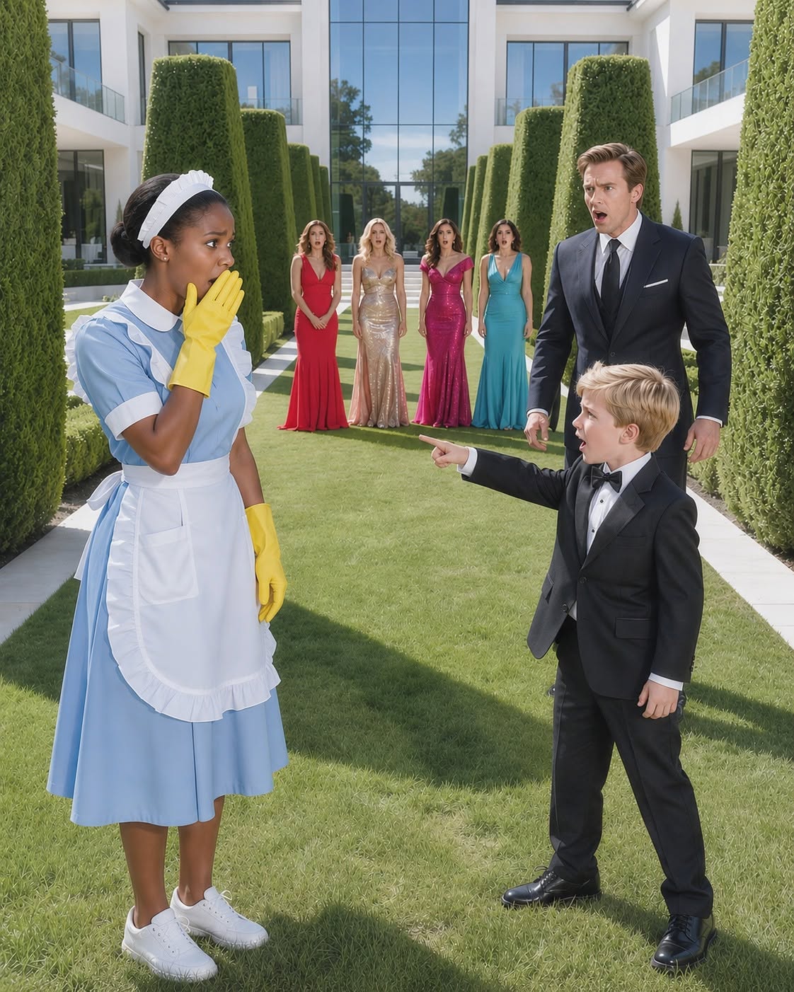 🚨 BREAKING DRAMA: HE INVITED 5 MILLIONAIRES TO CHOOSE A MOTHER FOR HIS SON, BUT A SINGLE DROP OF BLOOD ON THE CLEANING LADY'S HAND UNCOVERED A 10-YEAR CONSPIRACY THAT SHOOK THE EMPIRE! 🚨