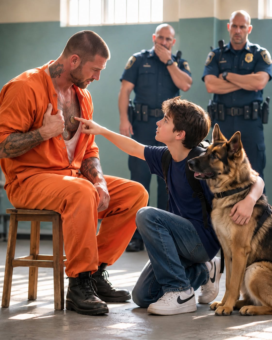 🚨 BREAKING: HE SPENT 8 YEARS IN PRISON FOR A CRIME HE DIDN’T COMMIT. WHEN THIS 14-YEAR-OLD BOY POINTED AT HIS CHEST IN THE PRISON YARD, NO ONE WAS PREPARED FOR THE SHOCKING TRUTH THAT UNRAVELED EVERYTHING… 🚨