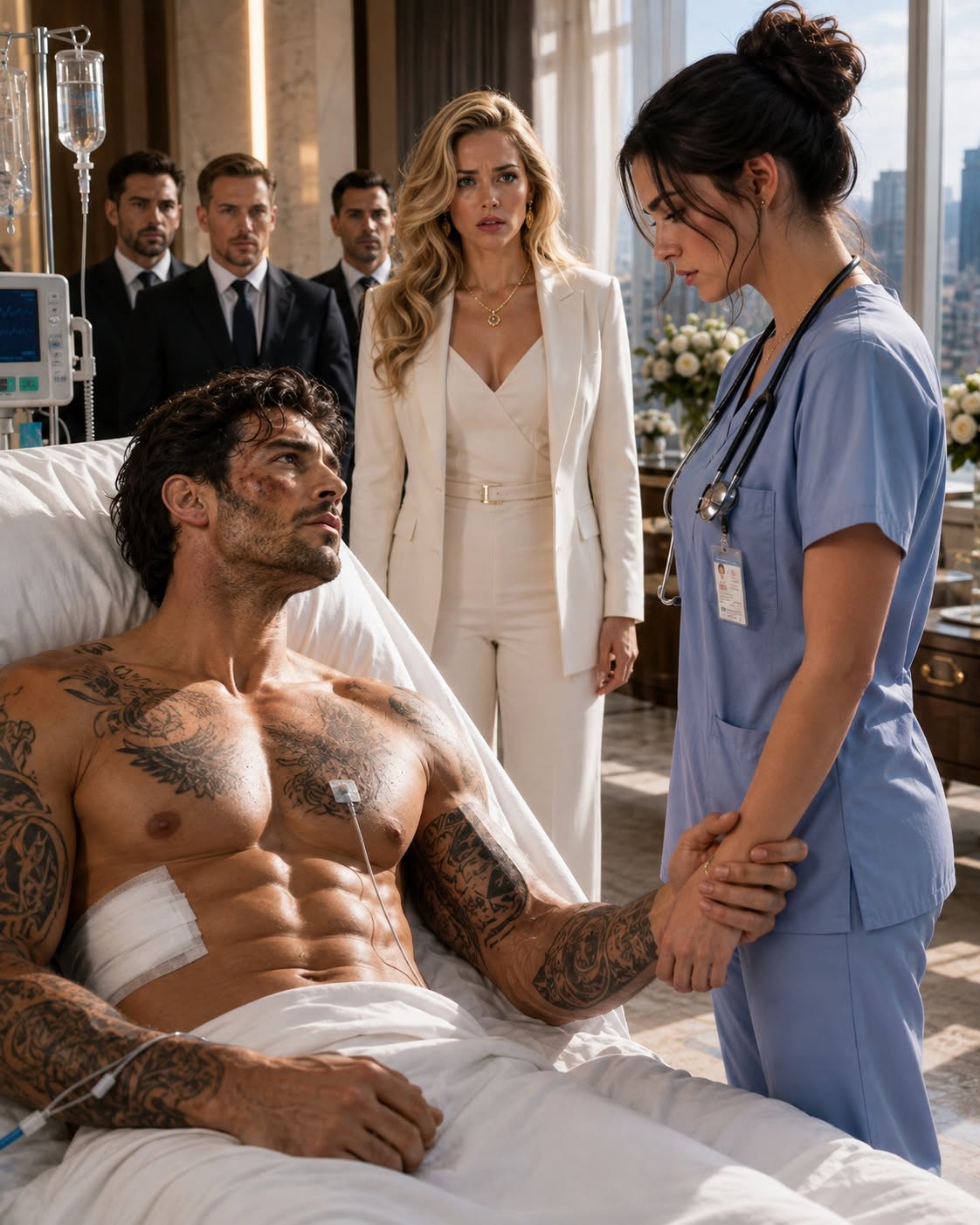 The question hung in the sterilized air of the hospital suite like a drawn knife.