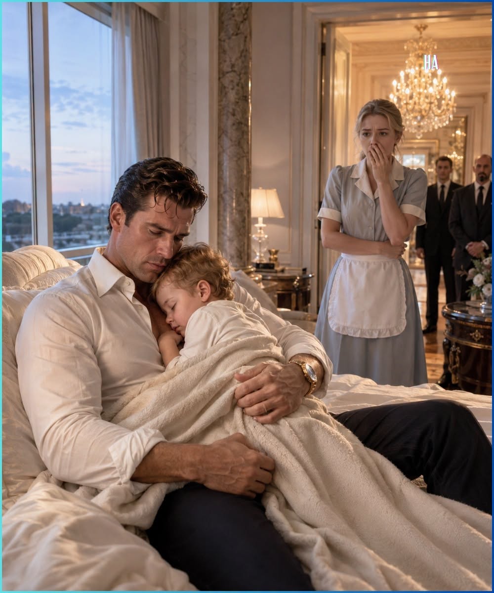 Claire’s voice trembled slightly, though she planted her feet on the hardwood floor, determined to shield her daughter with her own body. The silence in the vast, mahogany-paneled office stretched like a taut wire. Outside, the Chicago wind beat against the reinforced glass, but inside, the air felt utterly frozen.
