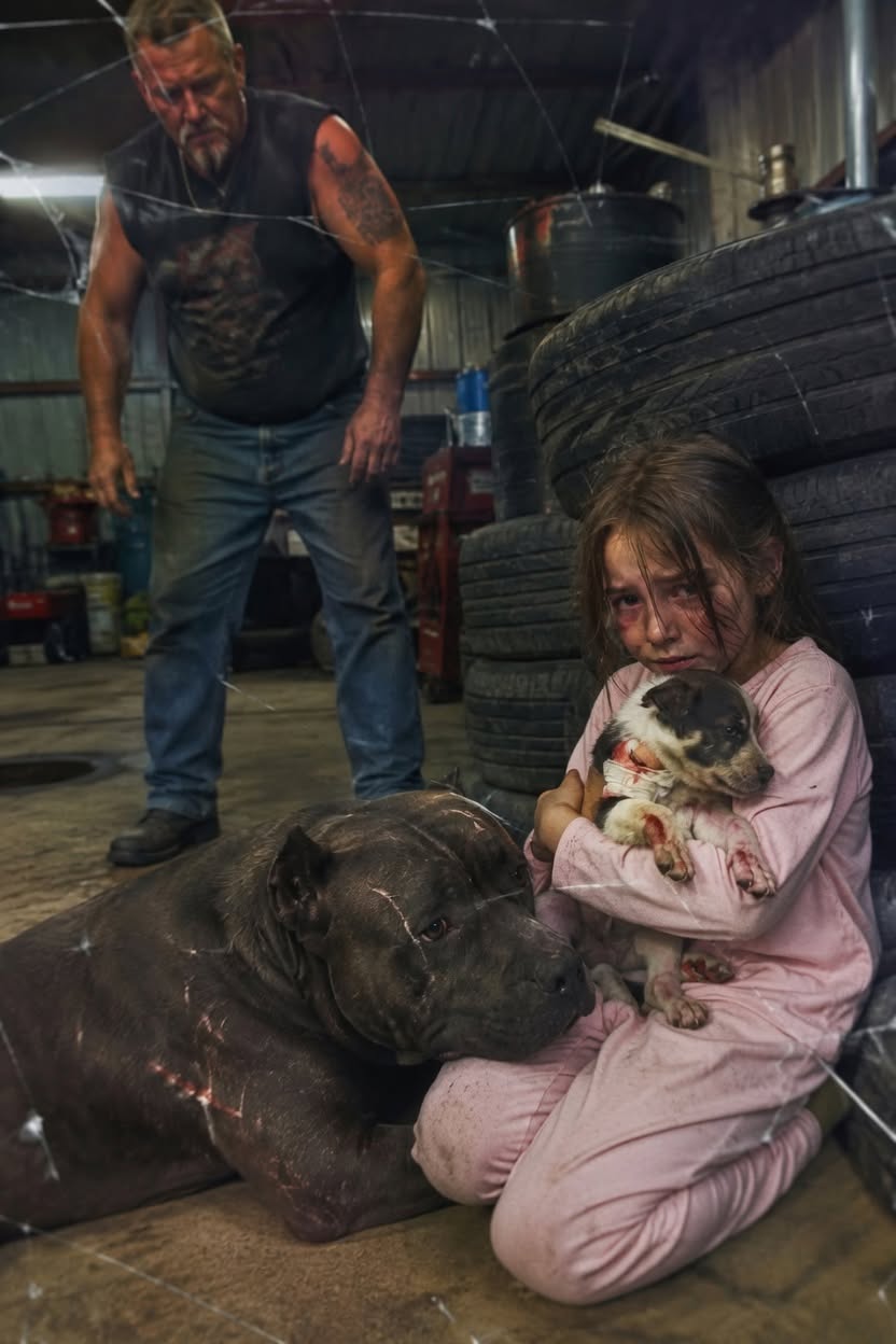 When a terrified 7-year-old girl and her bleeding puppy hid in a biker garage, the gang’s battle-scarred pitbull made a decision that sent her respectable stepfather to prison.
