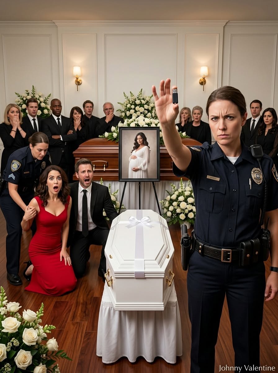 HE SHOWED UP AT HIS WIFE’S FUNERAL WITH HIS MISTRESS ON HIS ARM… THEN THE DEAD SISTER’S COP SISTER FLASHED HER BADGE. 🔥🚨
