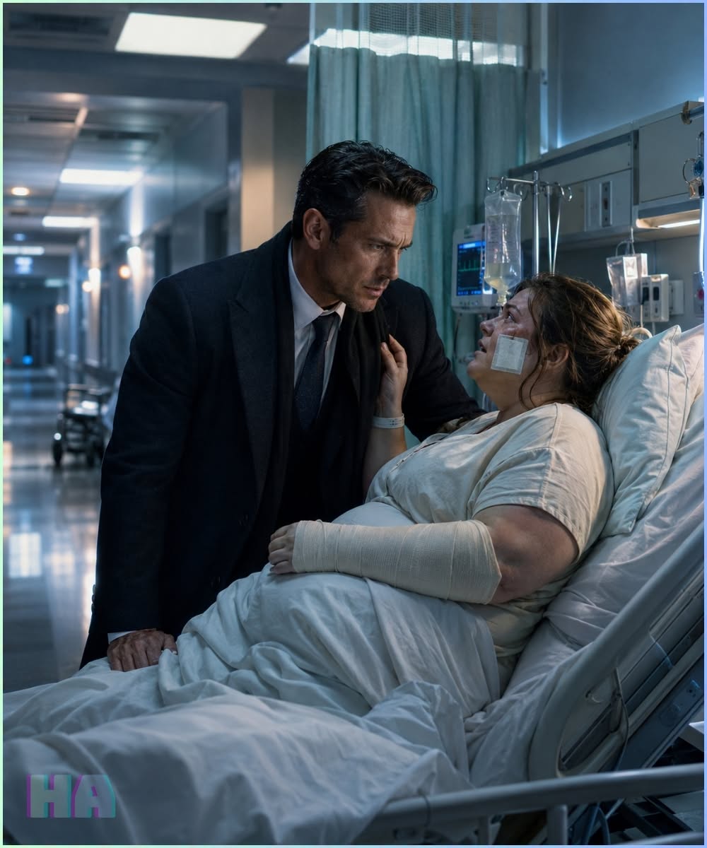 Adrian stared at Audrey. The blue light from the dashboard cast stark shadows over her bruised cheek, making the violet swelling look even more menacing.