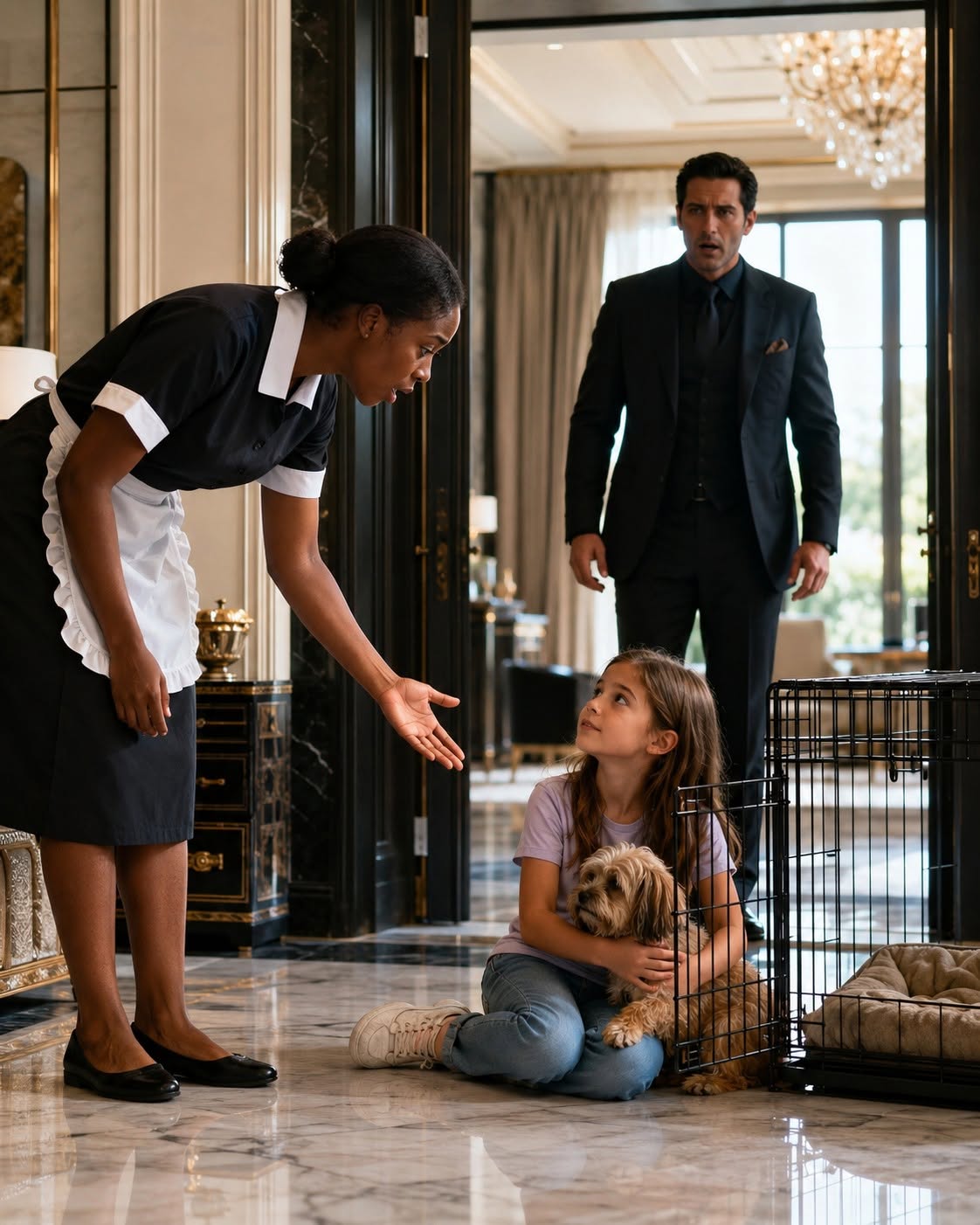 The man in the suit didn't look like a thug; he looked like a professional undertaker. His eyes were cold, scanning the little girl in my arms before settling on my face with a terrifying indifference.