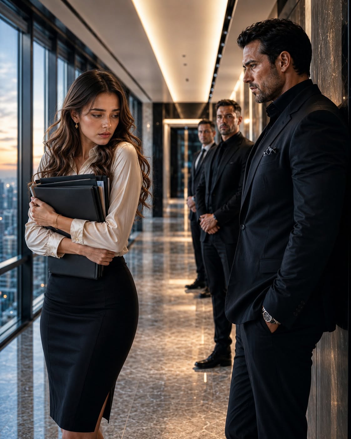 The hotel suite overlooking the Chicago River was quiet, save for the low hum of the climate control unit and the faint, distant wail of a city siren.