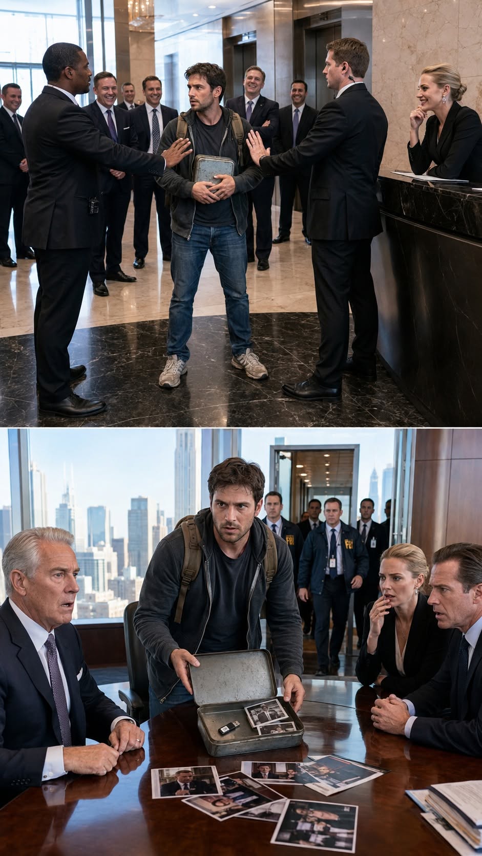 The grand Manhattan lobby of Brooks Global felt as though all oxygen had been sucked out of it in a single second.
