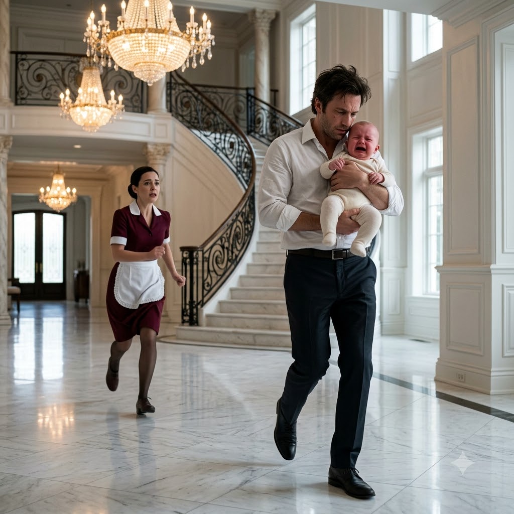 🚨 WARNING: THIS CHILLING STORY WILL BREAK YOUR HEART. When a hysterical six-month-old baby instantly stops crying the second a stranger holds him—and that stranger stands there weeping silently—you think it's just a miracle. But for a grieving father, it was the beginning of a living nightmare. What does the maid know? Why is the baby staring at her like he recognizes a soul from the other side? Read the 10-part saga below to uncover the ultimate, terrifying truth! 👇🔥