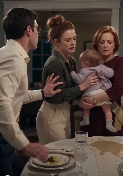 The silence in Margaret Hale’s dining room was heavy enough to choke on. It was a suffocating, unnatural quiet that settled over the room like ash, broken only by the thin, piercing wails of two-year-old Maisie.