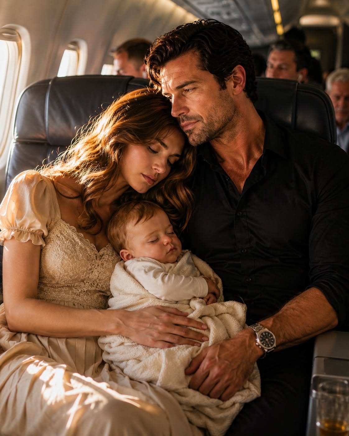 The moment the wheels of the aircraft kissed the tarmac at O’Hare International Airport, the quiet, safe cocoon Marcus Whitmore and I had built in row 14 evaporated.